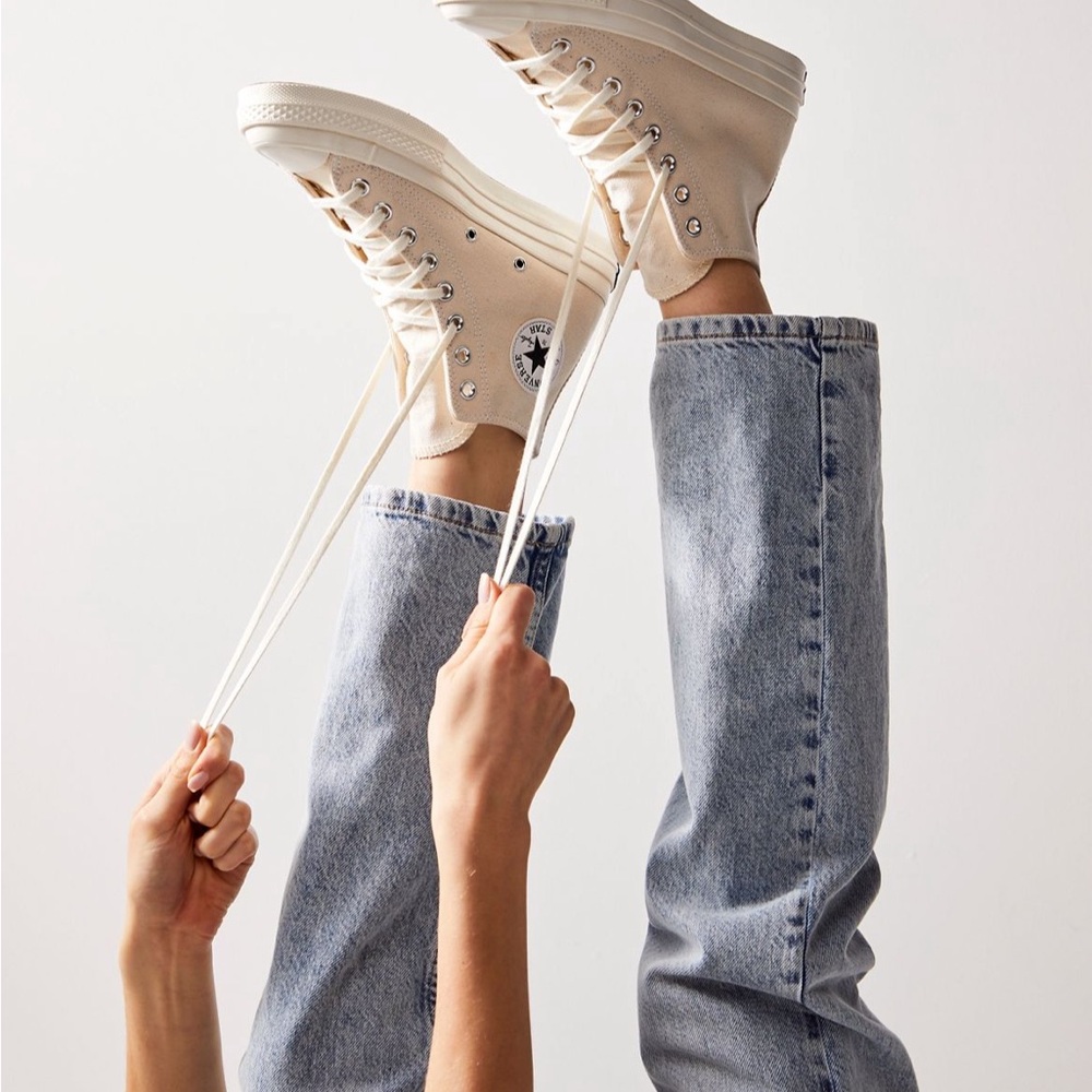 Converse Vintage 70s Canvas High-Tops in Off-White